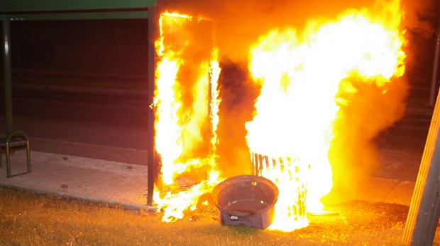Feu de poubelle